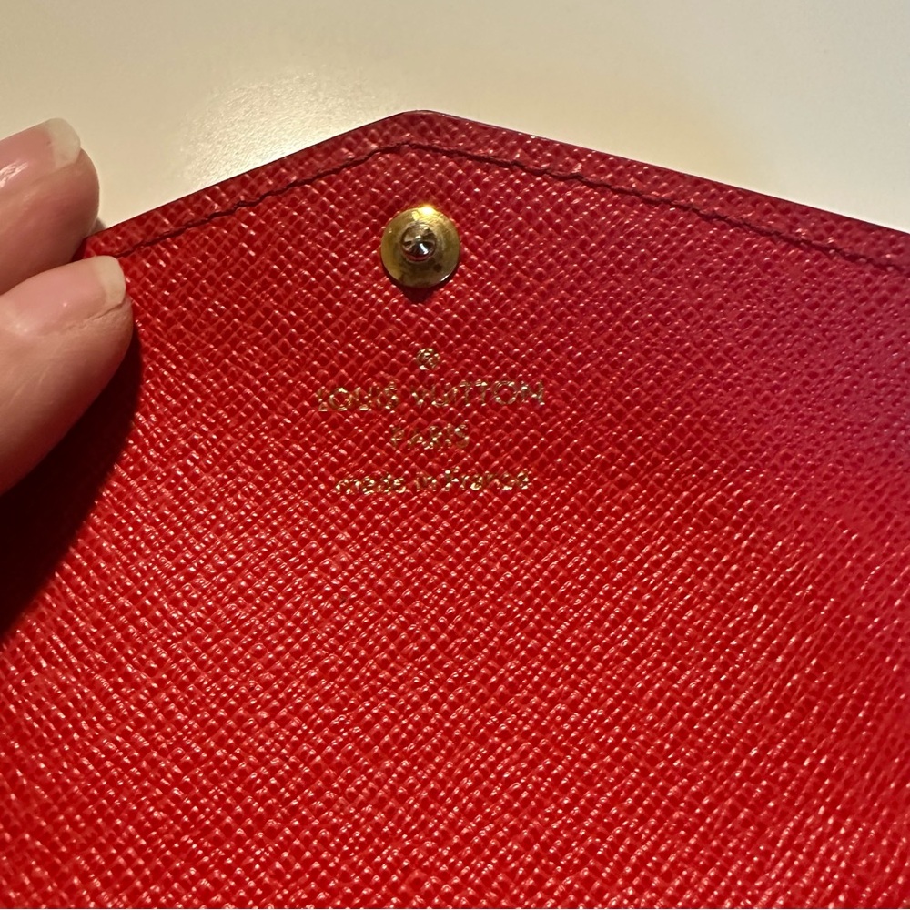 LOUIS VUITTON Monogram Sarah Multicartes Coquelicot - Picture 6 of 12